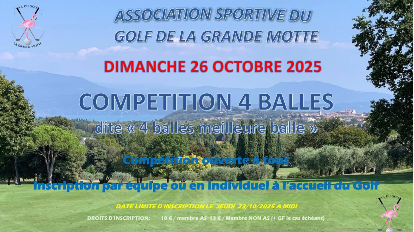 Competition AS - 4 balles meilleure balle