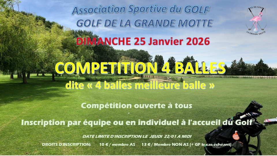 Competition AS 4 Balles Meilleure Balle